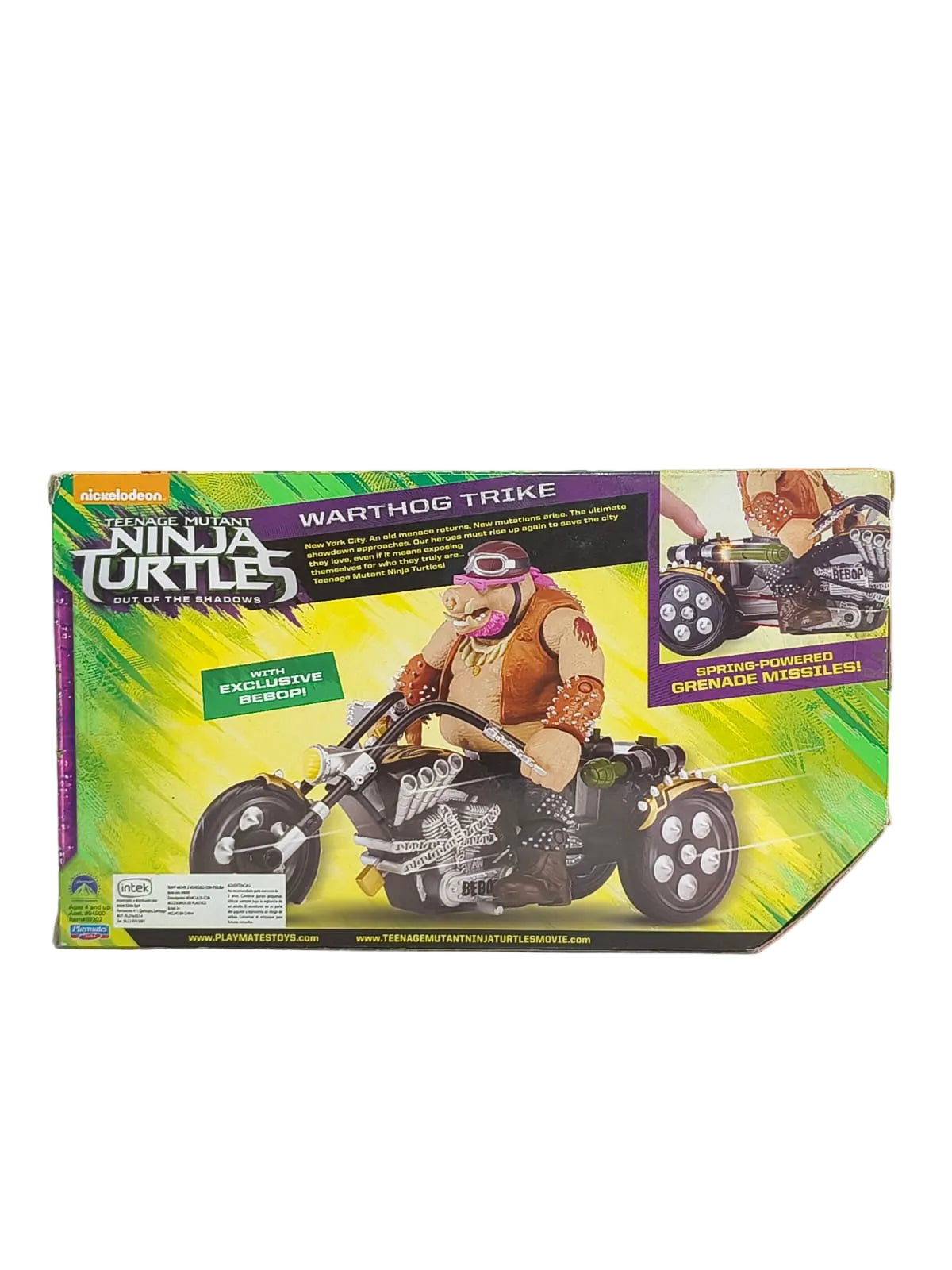 Teenage Mutant Ninja Turtles: Out of the Shadows – Bebop & Warthog Trike – Playmates Toys