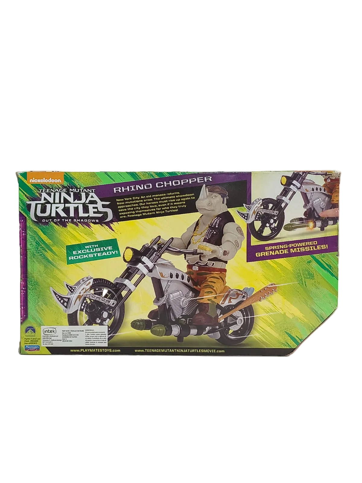 Teenage Mutant Ninja Turtles: Out of the Shadows – Rocksteady & Rhino Chopper – Playmates Toys