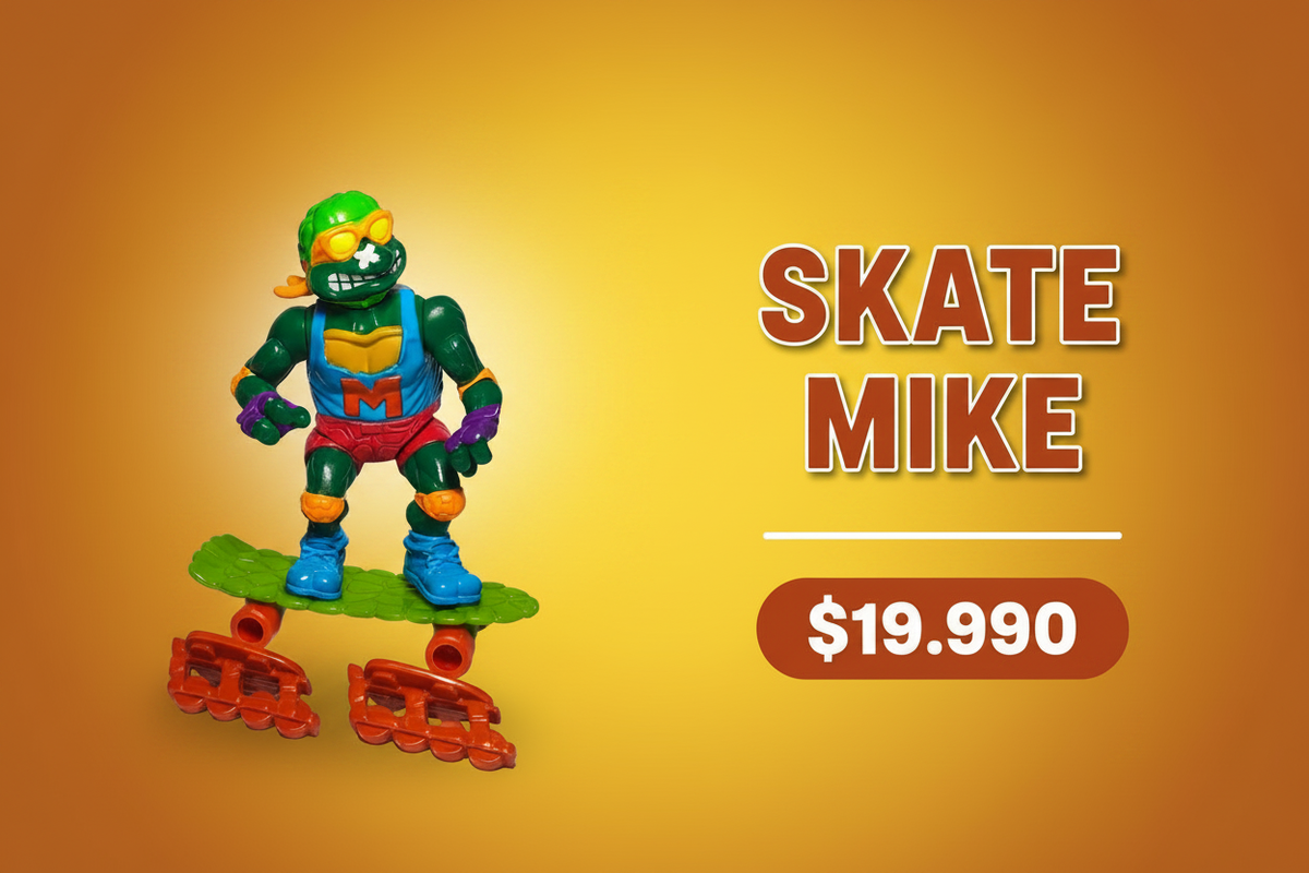 Banner Skate Mike fondo amarillo dorado